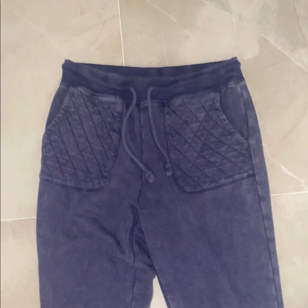 Wild Fable Navy Track Pants with Quilted Pockets